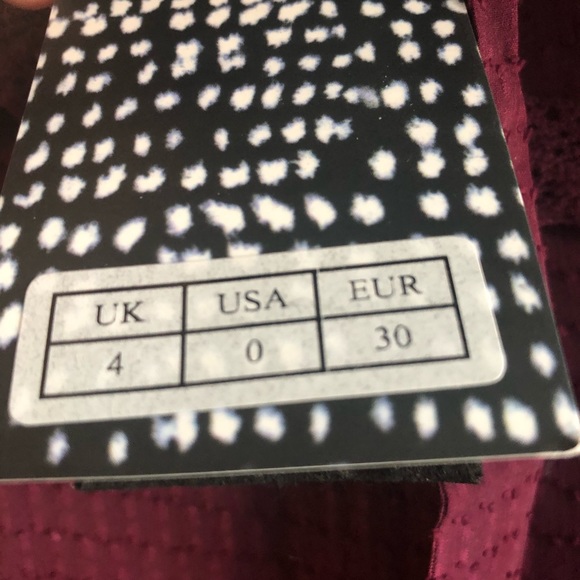 Saloni Emile D silk top basket weave dark plum sz0 - Picture 8 of 11